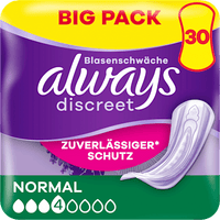 discreet Einlagen Inkontinenz Normal, Big Pack, 30 St