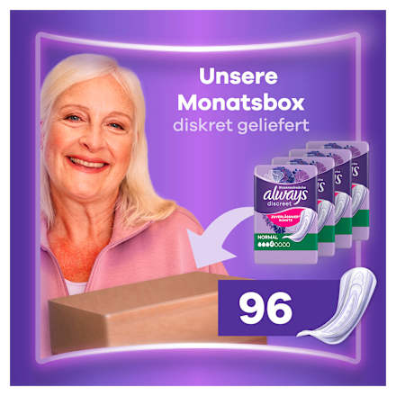 discreet Einlagen Inkontinenz Normal Vorteilspack (4x24 St), 96 St