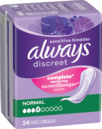 discreet Einlagen Inkontinenz Normal Vorteilspack (4x24 St), 96 St