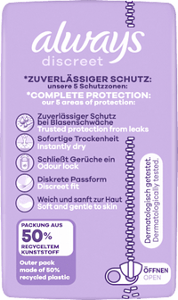 discreet Einlagen Inkontinenz Normal, 12 St