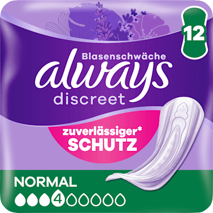 discreet Einlagen Inkontinenz Normal, 12 St