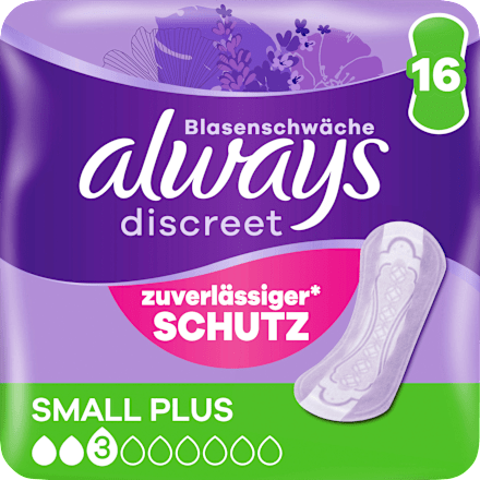 discreet Einlagen Inkontinenz Small Plus, 16 St