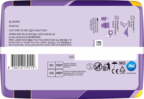 discreet Einlagen Inkontinenz Ultimate Nacht, Big Pack, 20 St always