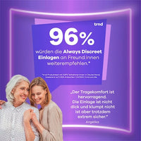 discreet Einlagen Inkontinenz Ultimate Nacht, Big Pack, 20 St always
