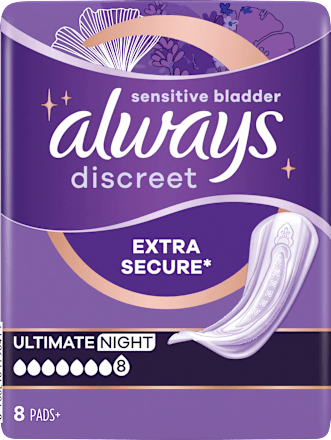discreet Einlagen Inkontinenz Ultimate Nacht, 8 St always