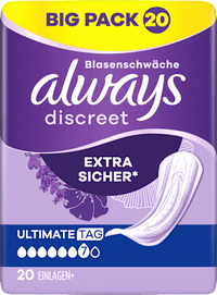 discreet Einlagen Inkontinenz Ultimate Tag, Big Pack, 20 St always