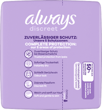discreet Einlagen Inkontinenz Ultimate Tag, Big Pack, 20 St always