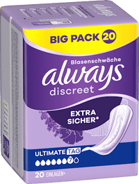 discreet Einlagen Inkontinenz Ultimate Tag, Big Pack, 20 St always