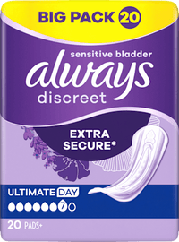 discreet Einlagen Inkontinenz Ultimate Tag, Big Pack, 20 St always