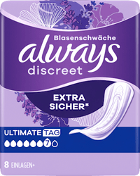 discreet Einlagen Inkontinenz Ultimate Tag, 8 St always