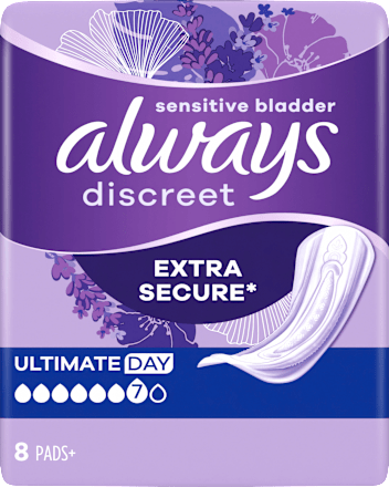 discreet Einlagen Inkontinenz Ultimate Tag, 8 St always