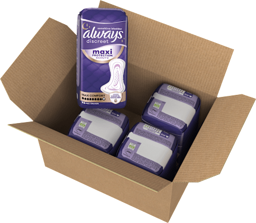 discreet Einlagen Inkontinez Maxi Comfort Vorteilspack (4x12 St), 48 St