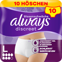 always discreet Pants Inkontinenz Plus Gr. L, 10 St
