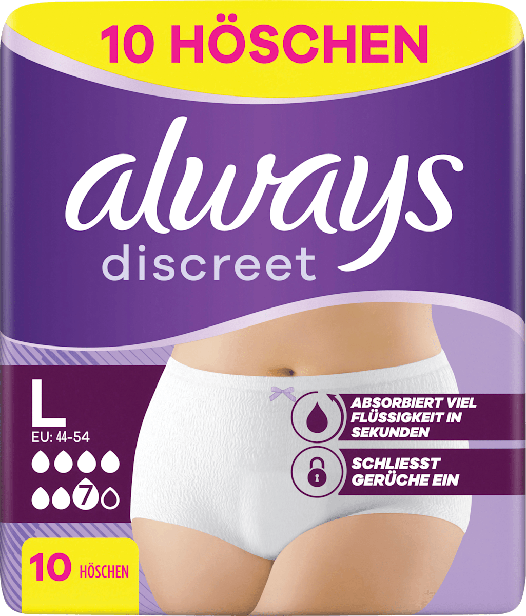 always discreet Pants Inkontinenz Plus Gr. L, 10 St