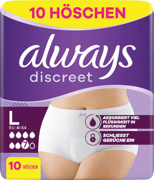 always discreet Pants Inkontinenz Plus Gr. L, 10 St