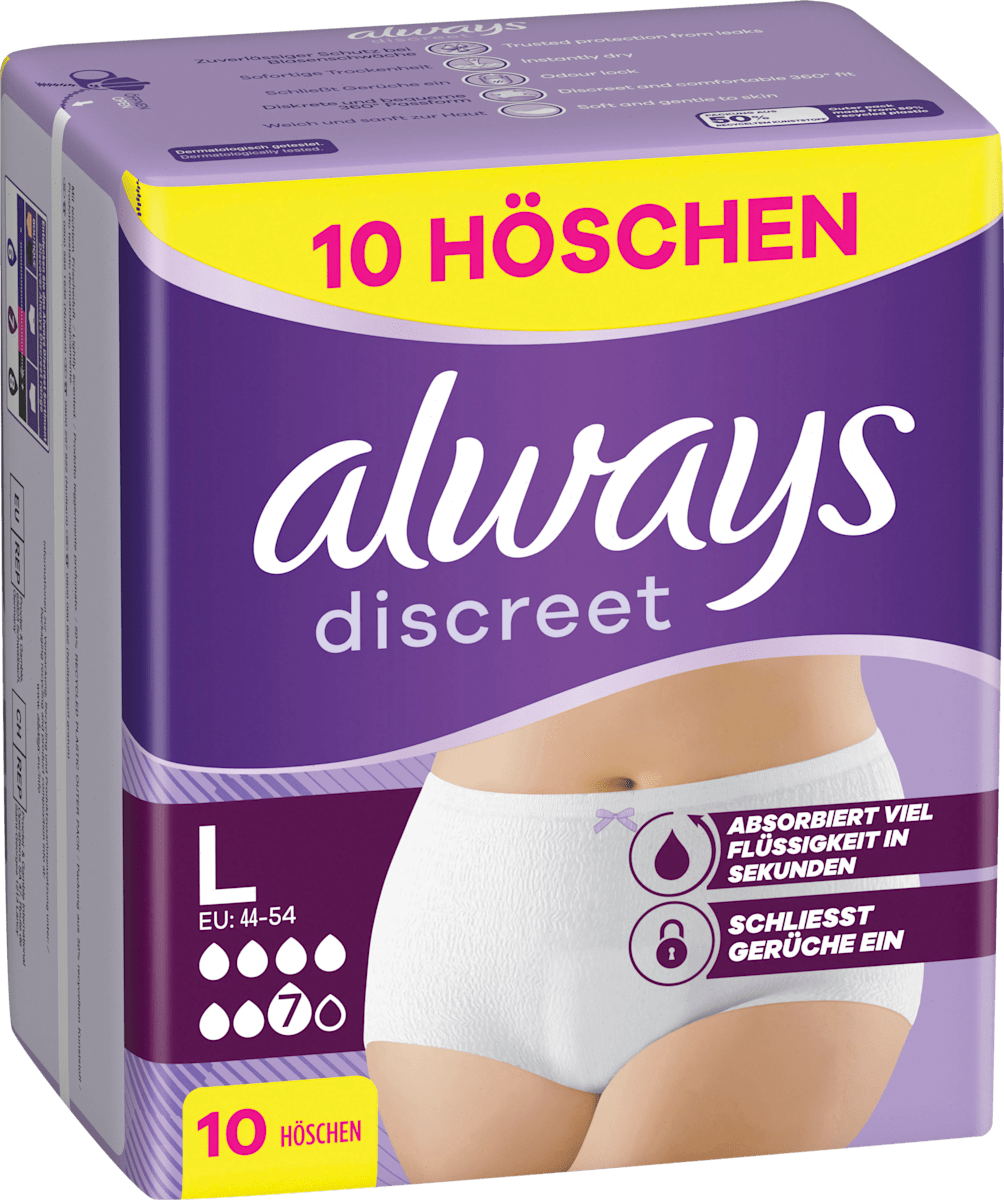 always discreet Pants Inkontinenz Plus Gr. L, 10 St