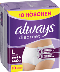 always discreet Pants Inkontinenz Plus Gr. L, 10 St