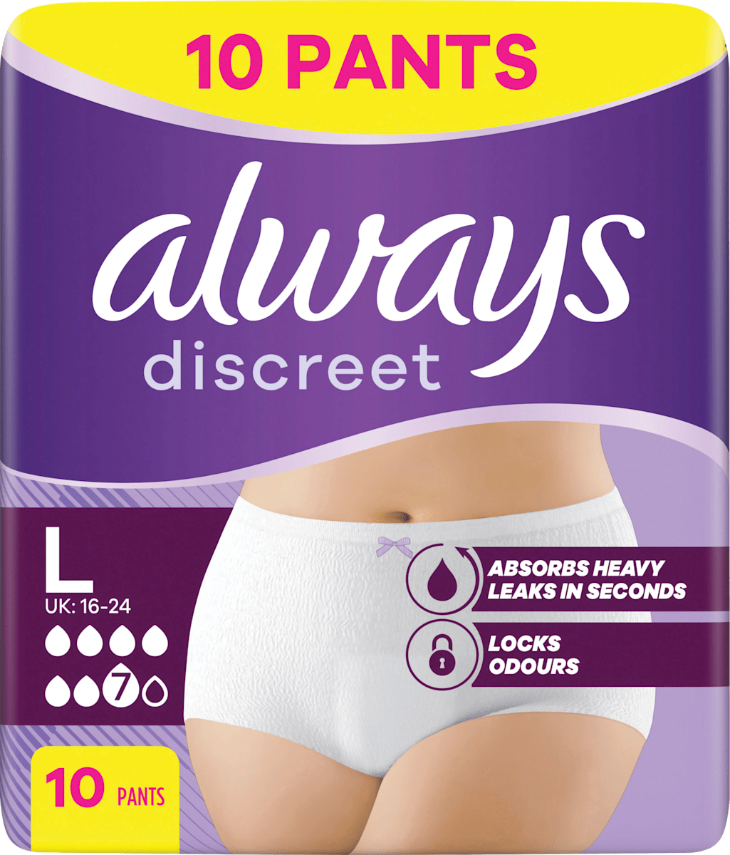 always discreet Pants Inkontinenz Plus Gr. L, 10 St