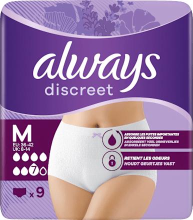 discreet Pants Inkontinenz Plus Gr. M, Vorteilspack (4x9 St), 36 St