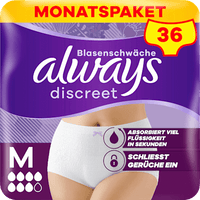 discreet Pants Inkontinenz Plus Gr. M, Vorteilspack (4x9 St), 36 St