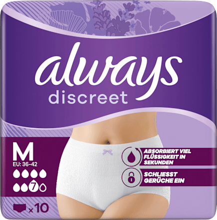 discreet Pants Inkontinenz Plus Gr. M, 10 St