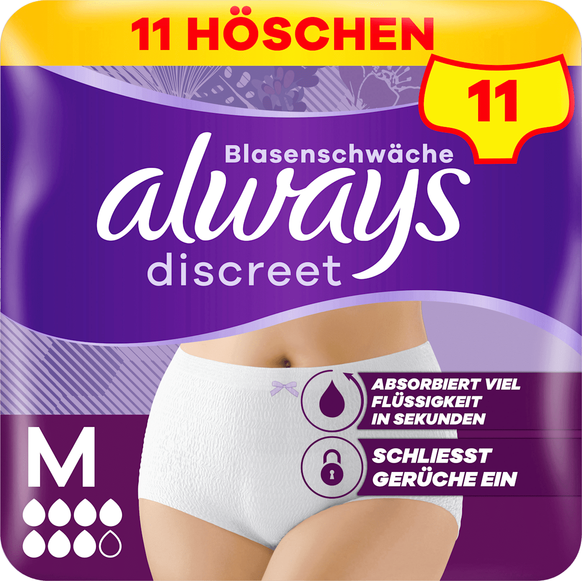 always discreet Pants Inkontinenz Plus Gr. M, 11 St