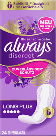 discreet Slipeinlagen Inkontinenz Long Plus, 24 St