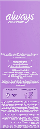 discreet Slipeinlagen Inkontinenz Long Plus, 24 St