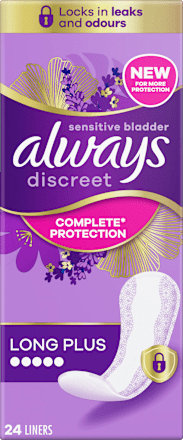 discreet Slipeinlagen Inkontinenz Long Plus, 24 St