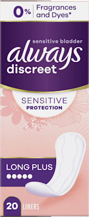 discreet Slipeinlagen Inkontinenz Sensitive Long Plus, 20 St