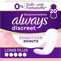 discreet Slipeinlagen Inkontinenz Sensitive Long Plus, 20 St