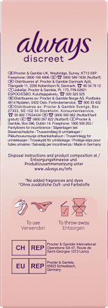 discreet Slipeinlagen Inkontinenz Sensitive Normal, 24 St