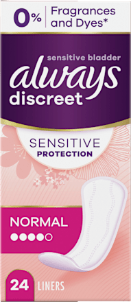 discreet Slipeinlagen Inkontinenz Sensitive Normal, 24 St