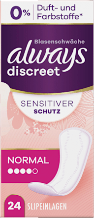 discreet Slipeinlagen Inkontinenz Sensitive Normal, 24 St