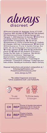 discreet Slipeinlagen Inkontinenz Sensitive Normal, 24 St