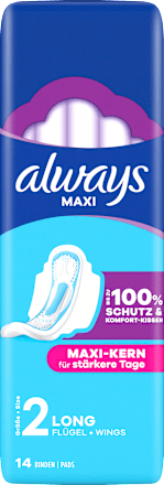 Maxi-Binden Long mit Flügeln, 14 St