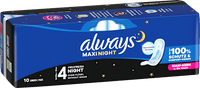 Maxi Pads ProFresh Night, 10 stuks