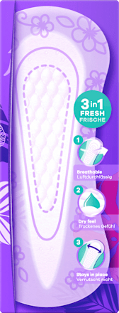 Slipeinlagen Daily Fresh Normal Flexistyle mit Frischeduft, Big Pack, 54 St