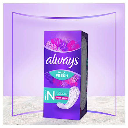 Slipeinlagen Daily Fresh Normal mit Frischeduft, Big Pack, 56 St