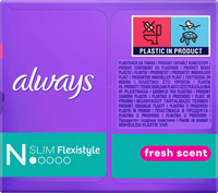 Slipeinlagen Daily Fresh Slim Flexistyle mit Frischeduft, Big Pack, 74 St