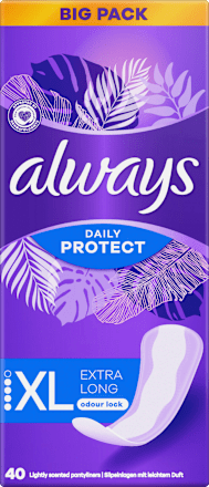 Slipeinlagen Daily Protect Extra Long, Big Pack, 40 St