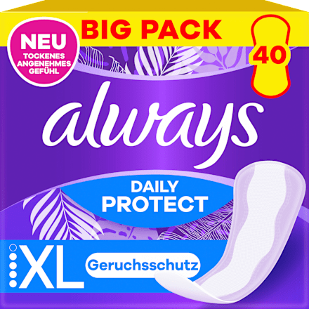 Slipeinlagen Daily Protect Extra Long, Big Pack, 40 St