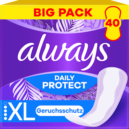 Slipeinlagen Daily Protect Extra Long, Big Pack, 40 St
