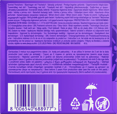 Slipeinlagen Daily Protect Extra Long, Big Pack, 40 St