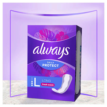 Slipeinlagen Daily Protect Long mit Frischeduft, Big Pack, 48 St