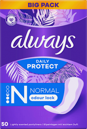 Slipeinlagen Daily Protect Normal mit Duft, 50 St