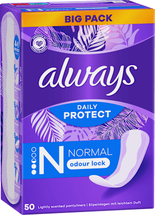 Slipeinlagen Daily Protect Normal mit Duft, 50 St