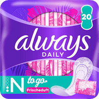 Slipeinlagen Normal to go mit Frischeduft, 20 St