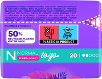Slipeinlagen Normal to go mit Frischeduft, 20 St