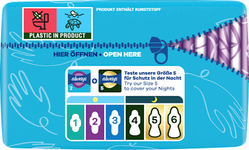 Ultra-Binden Day Long 2 mit Flügeln, Big Pack, 20 St always